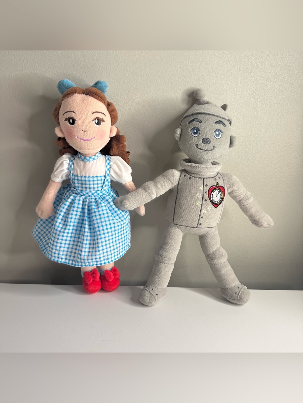 Madame Alexander Dorothy & Tin Man Stuffed Dolls Wizard of Oz Collectors 13”